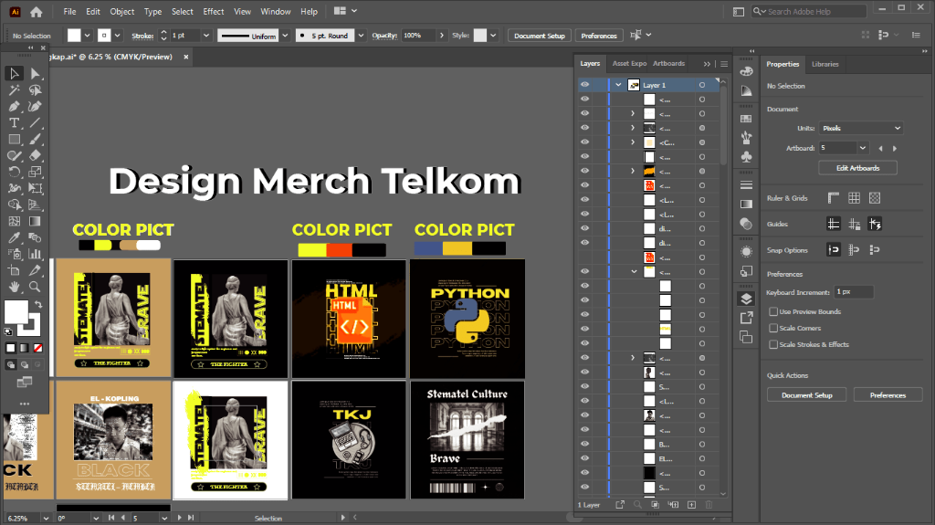 Design Merch Telkom